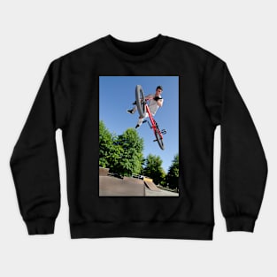 BMX Bike Stunt tail whip Crewneck Sweatshirt